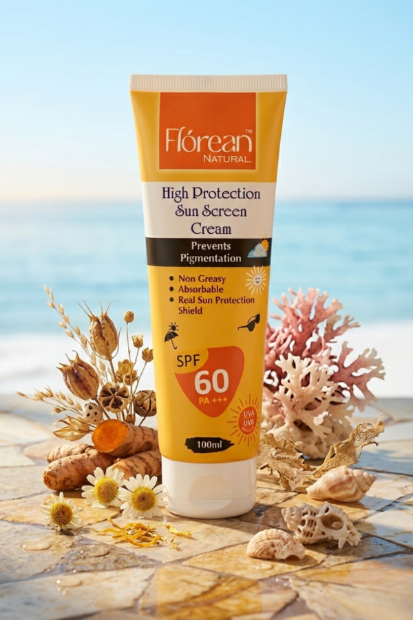 Flórean Natural High Protection Sunscreen Cream SPF 60 PA+++